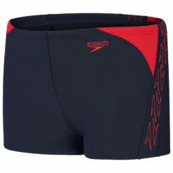 Speedo Kid's Hyperboom Logo Splice Aquashort - Swim Brief