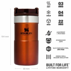 Stanley Classic Neverleak Travel Mug 250 Ml - Insulated Mug 10 Stanley Classic Neverleak Travel Mug 250 Ml - Insulated Mug -Outdoor Equipment Sales Shop stanley classic neverleak travel mug 250 ml insulated mug detail 4