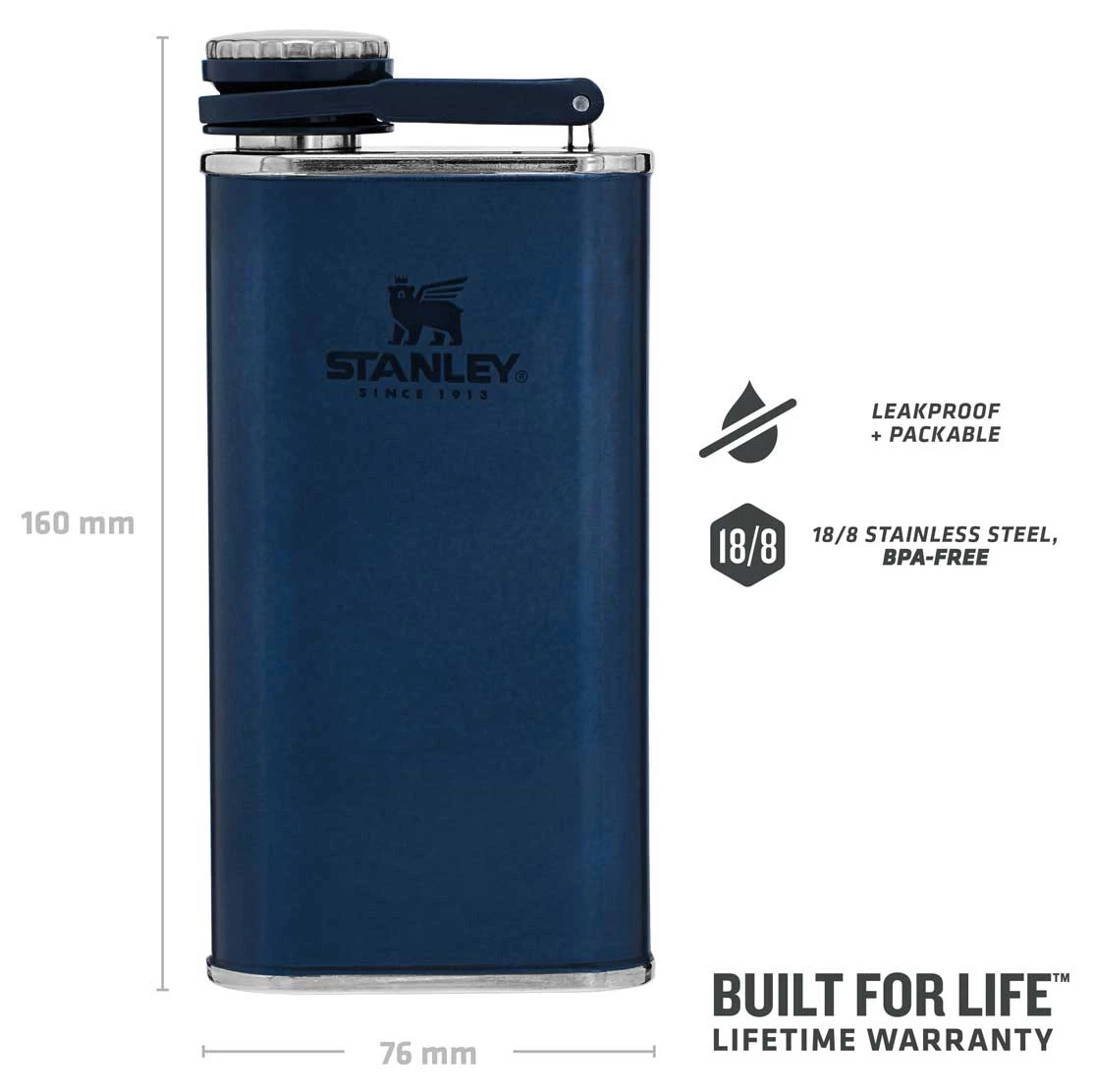 Stanley Classic Wide Mouth Flask - Water Bottle 6 Stanley Classic Wide Mouth Flask - Water Bottle - Image 4