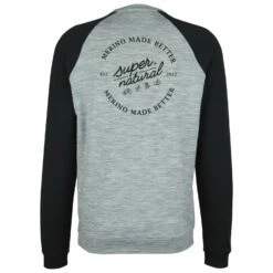 Super.natural Signature Contrast Crew - Merino Jumper 10 Super.natural Signature Contrast Crew - Merino Jumper -Outdoor Equipment Sales Shop supernatural signature contrast crew merino jumper detail 4