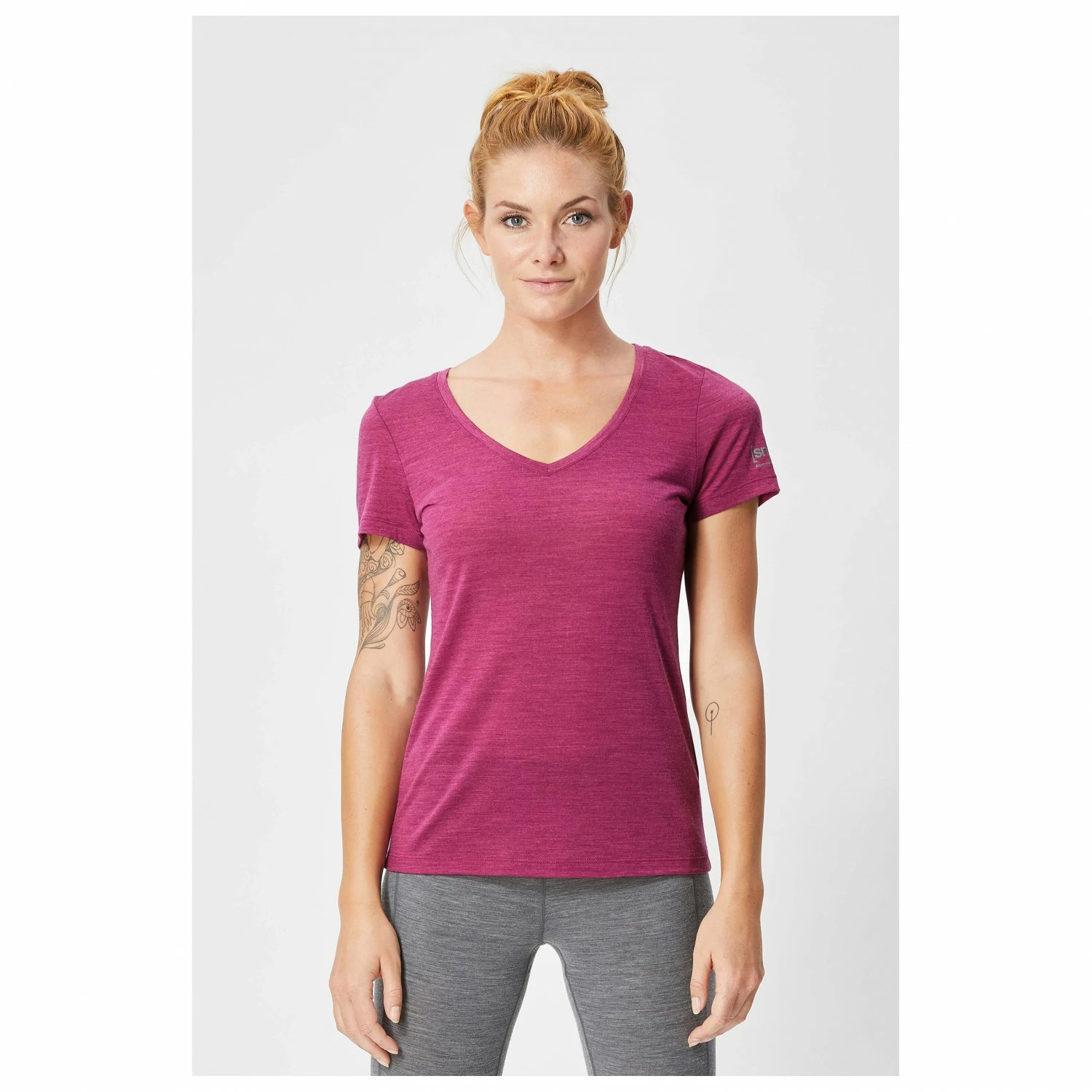 Super.natural Women's V-Neck Tee 140 - Merino Base Layer 5 Super.natural Women's V-Neck Tee 140 - Merino Base Layer - Image 3