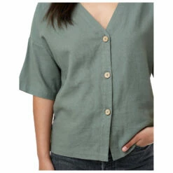 Tentree Women's Market Shirt - Blouse -Outdoor Equipment Sales Shop tentree womens market shirt blouse detail 3