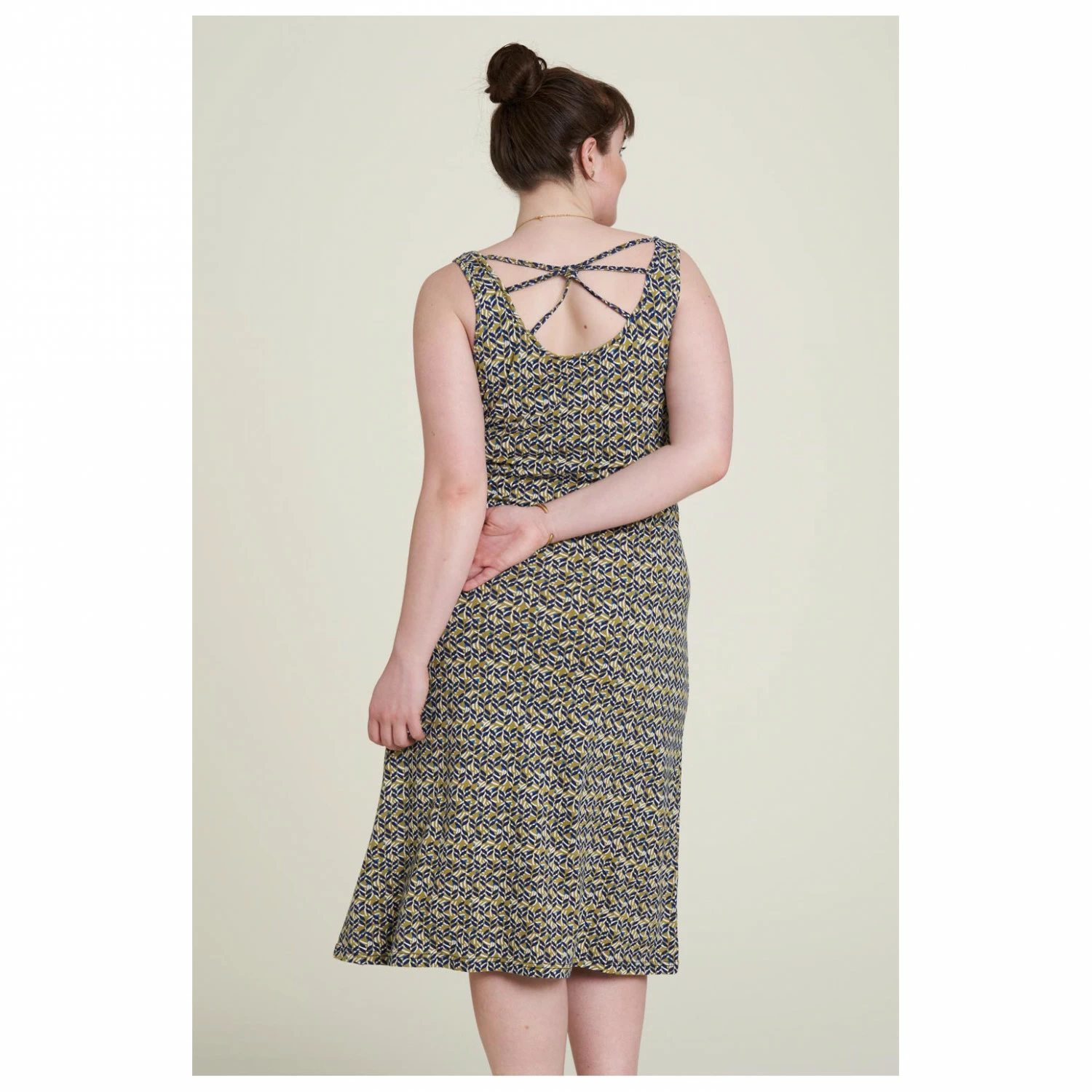 Women's Jersey-Kleid Mit Rückenschnürung - Dress 6 Women's Jersey-Kleid Mit Rückenschnürung - Dress - Image 4