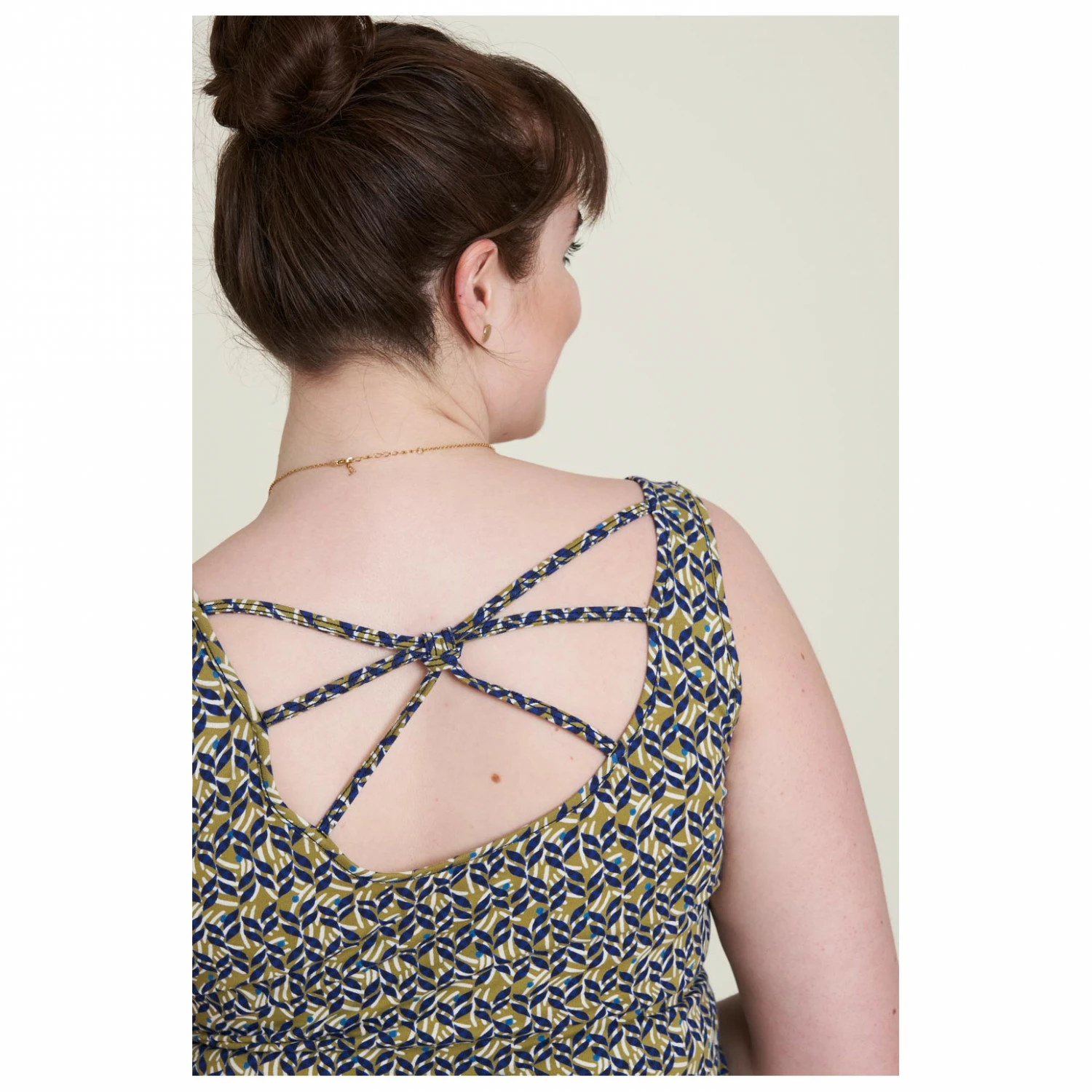 Women's Jersey-Kleid Mit Rückenschnürung - Dress 7 Women's Jersey-Kleid Mit Rückenschnürung - Dress - Image 5