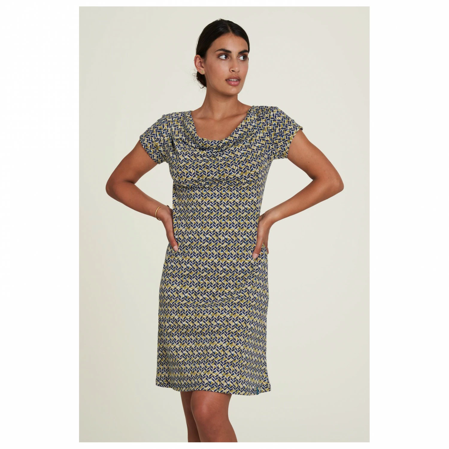 Women's Jersey-Kleid S/S Geraffter Ausschnitt - Dress 5 Women's Jersey-Kleid S/S Geraffter Ausschnitt - Dress - Image 3