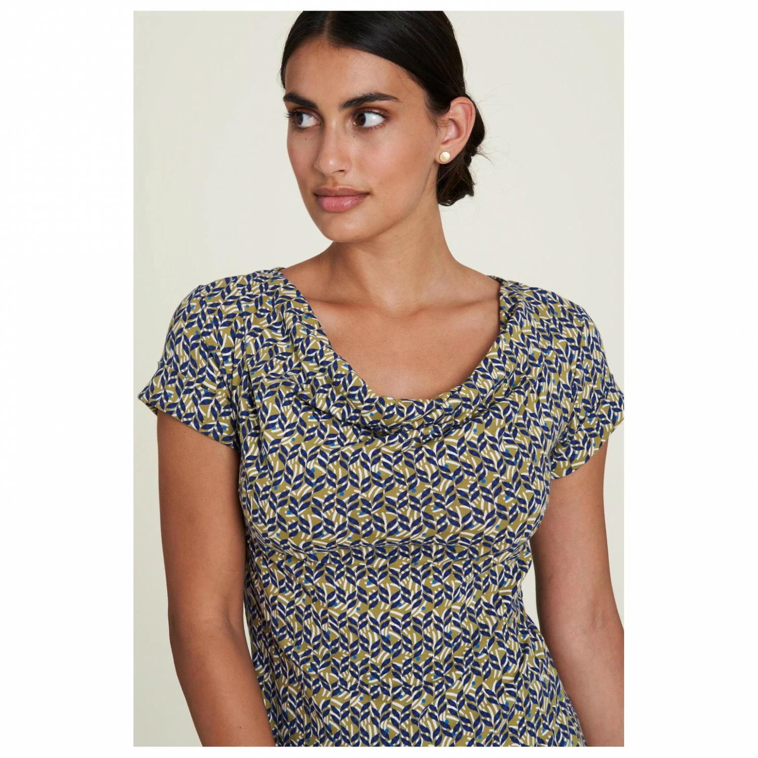 Women's Jersey-Kleid S/S Geraffter Ausschnitt - Dress 7 Women's Jersey-Kleid S/S Geraffter Ausschnitt - Dress - Image 5