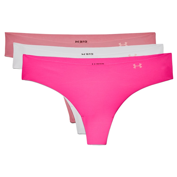 Under Armour Women's Pure Stretch Thong 3 Pack - Everyday Base Layer 3 Under Armour Women's Pure Stretch Thong 3 Pack - Everyday Base Layer