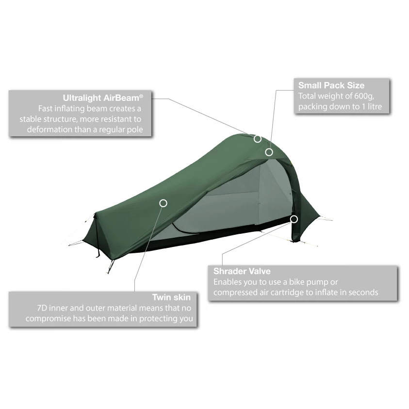 Vango F10 Hydrogen Air - 1-person Tent 4 Vango F10 Hydrogen Air - 1-person Tent - Image 2