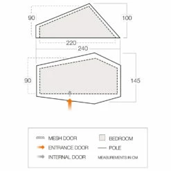 Vango F10 Hydrogen Air - 1-person Tent 7 Vango F10 Hydrogen Air - 1-person Tent -Outdoor Equipment Sales Shop vango f10 hydrogen air 1 person tent detail 3