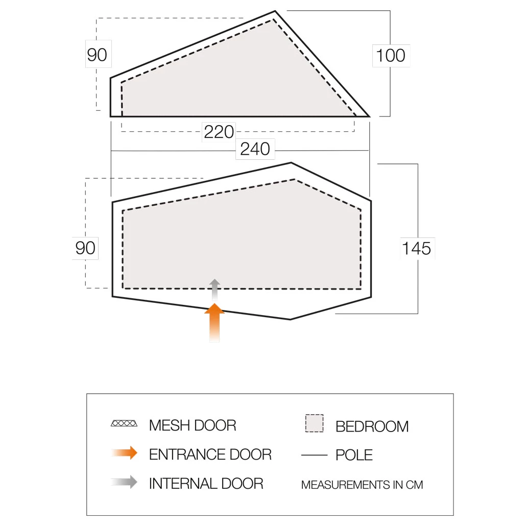 Vango F10 Hydrogen Air - 1-person Tent 5 Vango F10 Hydrogen Air - 1-person Tent - Image 3