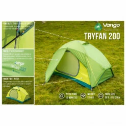Vango Tryfan 200 - 2-person Tent 7 Vango Tryfan 200 - 2-person Tent -Outdoor Equipment Sales Shop vango tryfan 200 2 person tent bf detail 2