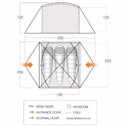 Vango Tryfan 300 - 3-person Tent -Outdoor Equipment Sales Shop vango tryfan 300 3 person tent bf detail 7