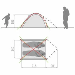 VAUDE Campo Compact 2P - 2-person Tent 8 VAUDE Campo Compact 2P - 2-person Tent -Outdoor Equipment Sales Shop vaude campo compact 2p 2 person tent detail 2