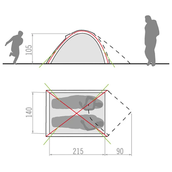 VAUDE Campo Compact 2P - 2-person Tent 5 VAUDE Campo Compact 2P - 2-person Tent - Image 3