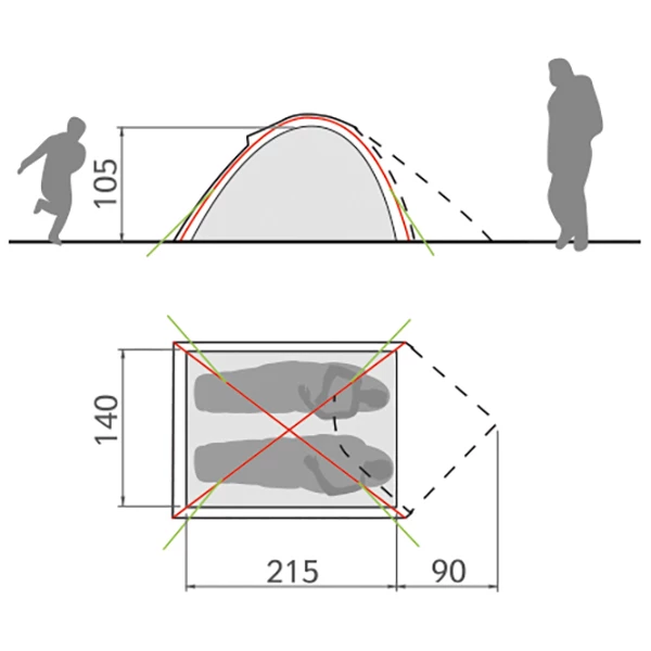 VAUDE Campo Compact 2P - 2-person Tent 6 VAUDE Campo Compact 2P - 2-person Tent - Image 4