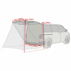 VAUDE Drive Van Trunk - Motorhome Awning -Outdoor Equipment Sales Shop vaude drive van trunk motorhome awning detail 5