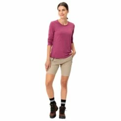 VAUDE Women's Essential L/S T-Shirt - Sport Shirt -Outdoor Equipment Sales Shop vaude womens essential l s t shirt sport shirt detail 5