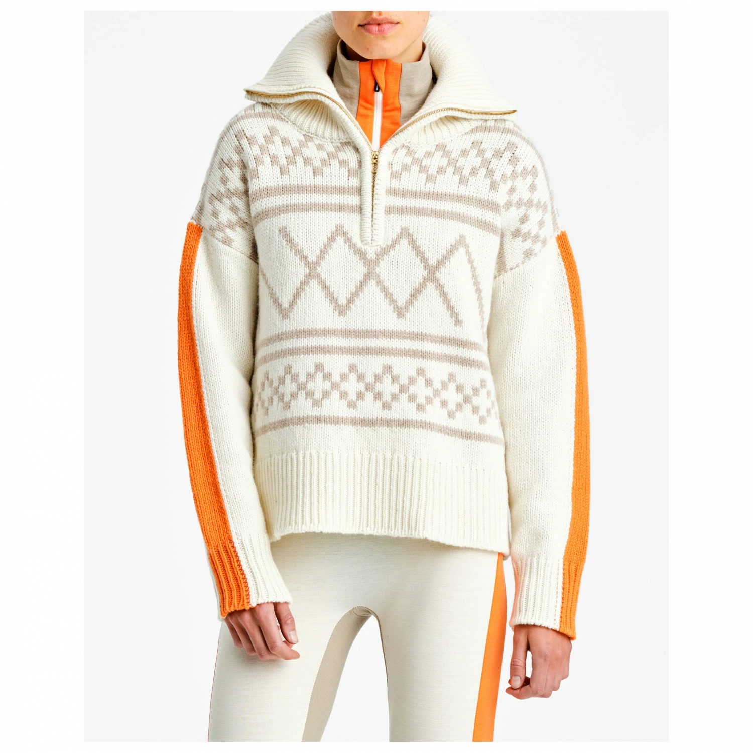 We Norwegians Women's Setesdal Zip Up Sweater - Wool Jumper 4 We Norwegians Women's Setesdal Zip Up Sweater - Wool Jumper - Image 2